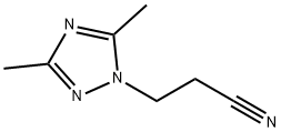 3-(3,5-二甲基-1H-1,2,4-三唑-1-基)丙腈 结构式