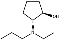 trans-2-[Ethyl(propyl)amino]cyclopentanol 结构式
