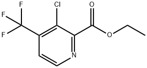 Ethyl 3-chloro-4-(trifluoromethyl)-2-pyridinecarboxylate 结构式