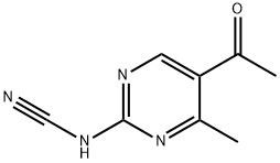 (5-乙酰基-4-甲基嘧啶-2-基)氨腈 结构式