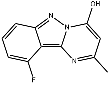 10-氟-2-甲基嘧啶并[1,2-B]吲唑-4-醇 结构式