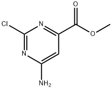 6-氨基-2-氯嘧啶-4-羧酸甲酯 结构式