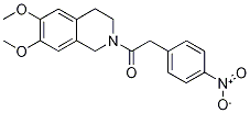 1-(6,7-二甲氧基-3,4-二氢-1H-异喹啉-2-基)-2-(4-硝基苯基)乙酮 结构式
