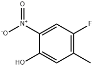 4-氟-5-甲基-2-硝基苯酚 结构式