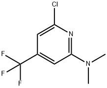 (6-Chloro-4-trifluoromethyl-pyridin-2-yl)-dimethyl-amine 结构式