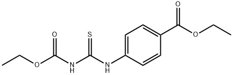 Ethyl 4-({[(ethoxycarbonyl)amino]methanethioyl}-amino)benzoate 结构式