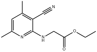 Ethyl (3-Cyano-4,6-dimethylpyridin-2-ylamino) acetate 结构式