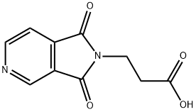 3-(1,3-二氧代-1,3-二氢-2H-吡咯并[3,4-C]吡啶-2-基)丙酸 结构式