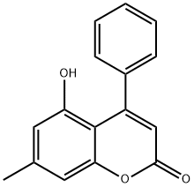 5-羟基-7-甲基-4-苯基-2H-苯并吡喃-2-酮 结构式