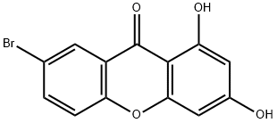 7-溴-1,3-二羟基-9H-呫吨-9-酮 结构式