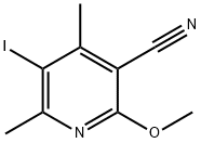 5-Iodo-2-methoxy-4,6-dimethylpyridine-3-carbonitrile 结构式