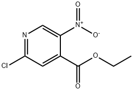 Ethyl 2-chloro-5-nitropyridine-4-carboxylate 结构式