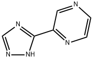 2-(1H-1,2,4-三唑-5-基)吡嗪 结构式
