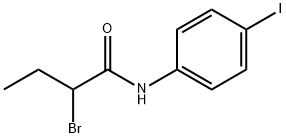 2-溴-N-(4-碘苯基)丁酰胺 结构式