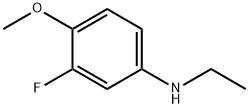 N-乙基-3-氟-4-甲氧基苯胺 结构式