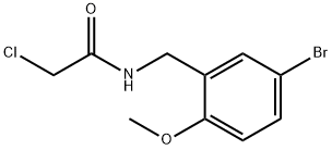 N-(5-溴-2-甲氧基苄基)-2-氯乙酰胺 结构式