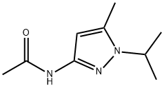 N-(1-异丙基-5-甲基-1H-吡唑-3-基)乙酰胺 结构式