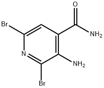 3-Amino-2,6-dibromoisonicotinamide 结构式