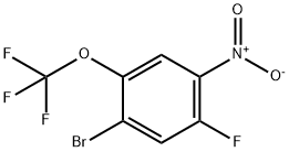 1-Bromo-5-fluoro-4-nitro-2-(trifluoromethoxy)benzene 结构式