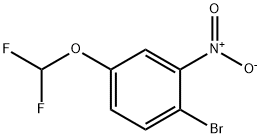 1-溴-4-(二氟甲氧基)-2-硝基苯 结构式