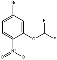 4-Bromo-2-(difluoromethoxy)-1-nitro-benzene 结构式