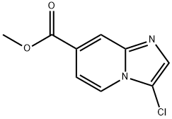 3-氯咪唑并-[1,2-A]吡啶-7-甲酸甲酯 结构式