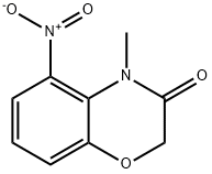 4-甲基-5-硝基-2H-苯并[B][1,4]噁嗪-3(4H)-酮 结构式