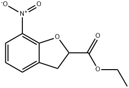 Ethyl 7-nitro-2,3-dihydro-1-benzofuran-2-carboxylate 结构式