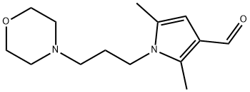 2,5-二甲基-1-(3-吗啉丙基)-1H-吡咯-3-甲醛 结构式