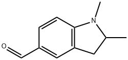 1,2-二甲基二氢吲哚-5-甲醛 结构式