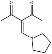 3-(PYRROLIDIN-1-YLMETHYLENE)PENTANE-2,4-DIONE 结构式