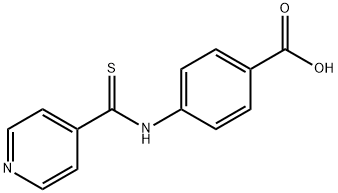 4-[(PYRIDIN-4-YLCARBONOTHIOYL)AMINO]BENZOIC ACID 结构式