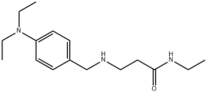 3-{[4-(DIETHYLAMINO)BENZYL]AMINO}-N-ETHYLPROPANAMIDE 结构式