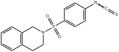 2-[(4-ISOTHIOCYANATOPHENYL)SULFONYL]-1,2,3,4-TETRAHYDROISOQUINOLINE 结构式