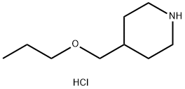 4-(丙氧基甲基)哌啶盐酸盐 结构式