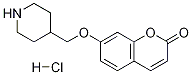 7-(哌啶-4-基甲氧基)-2H-色烯-2-酮盐酸盐 结构式