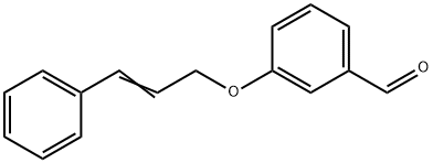 3-[(E)-3-苯基丙-2-烯氧基]苯甲醛 结构式