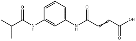 (E)-4-[3-(ISOBUTYRYLAMINO)ANILINO]-4-OXO-2-BUTENOIC ACID 结构式