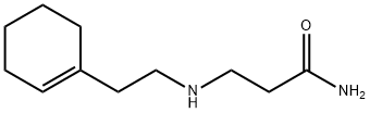 3-{[2-(1-CYCLOHEXEN-1-YL)ETHYL]AMINO}PROPANAMIDE 结构式