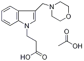 3-(3-MORPHOLIN-4-YLMETHYL-INDOL-1-YL)-PROPIONIC ACID ACETATE 结构式