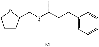 (1-METHYL-3-PHENYL-PROPYL)-(TETRAHYDRO-FURAN-2-YLMETHYL)-AMINE HYDROCHLORIDE 结构式