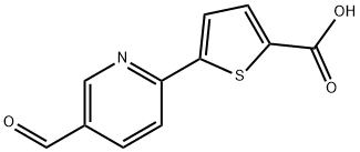 5-(5-formylpyridin-2-yl)thiophene-2-carboxylic acid 结构式