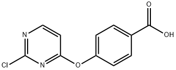 4-[(2-chloropyrimidin-4-yl)oxy]benzoic acid 结构式