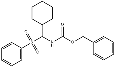 benzyl N-[cyclohexyl(phenylsulfonyl)methyl]carbamate 结构式