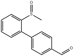 2'-(甲基亚磺酰基)-[1,1'-联苯]-4-甲醛 结构式