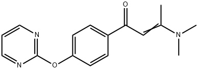 3-(二甲氨基)-1-[4-(2-嘧啶基氧基)苯基]-2-丁烯-1-酮 结构式