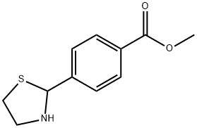 methyl 4-(1,3-thiazolan-2-yl)benzenecarboxylate 结构式