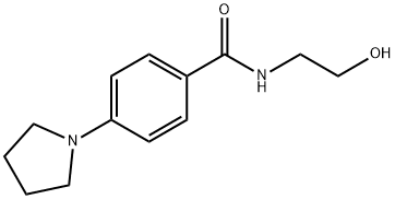 N-(2-羟乙基)-4-(吡咯烷-1-基)苯甲酰胺 结构式