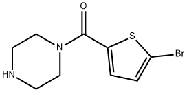 (5-bromo-2-thienyl)(piperazino)methanone 结构式