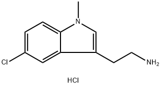 2-(5-Chloro-1-methyl-1H-indol-3-yl)-ethylaminehydrochloride 结构式